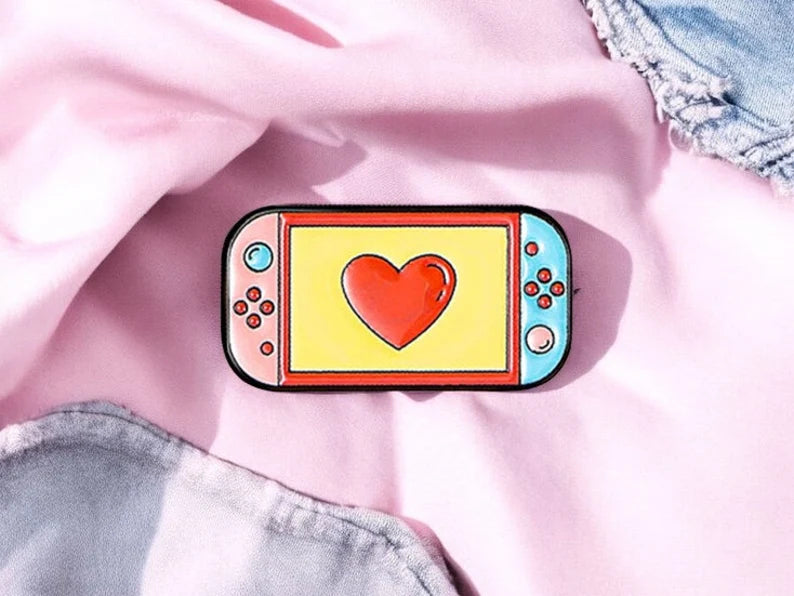 Email Brooch Pin | Game Console Controller | Video Games | Kawaii | Fun | Humor