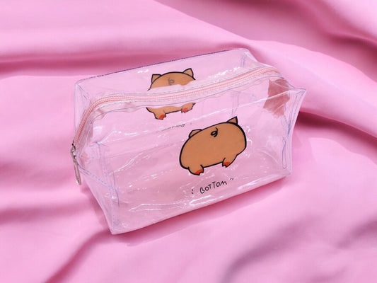 Pencil Case Storage Pouch | Makeup Bag | Cute Ass Butt Dirty | Kawaii Cute Humor