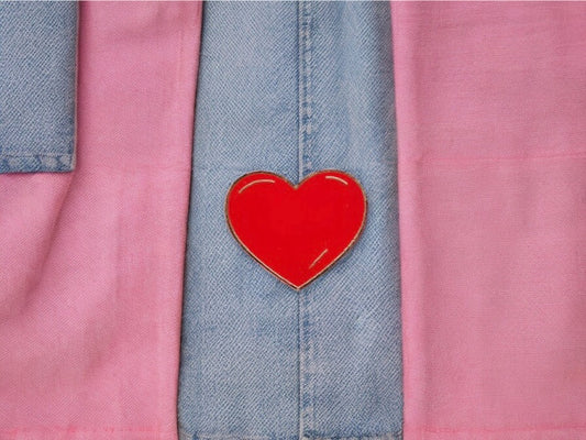 Pin's Broche Email | Coeur Rouge | Kawaii | Amour Fun