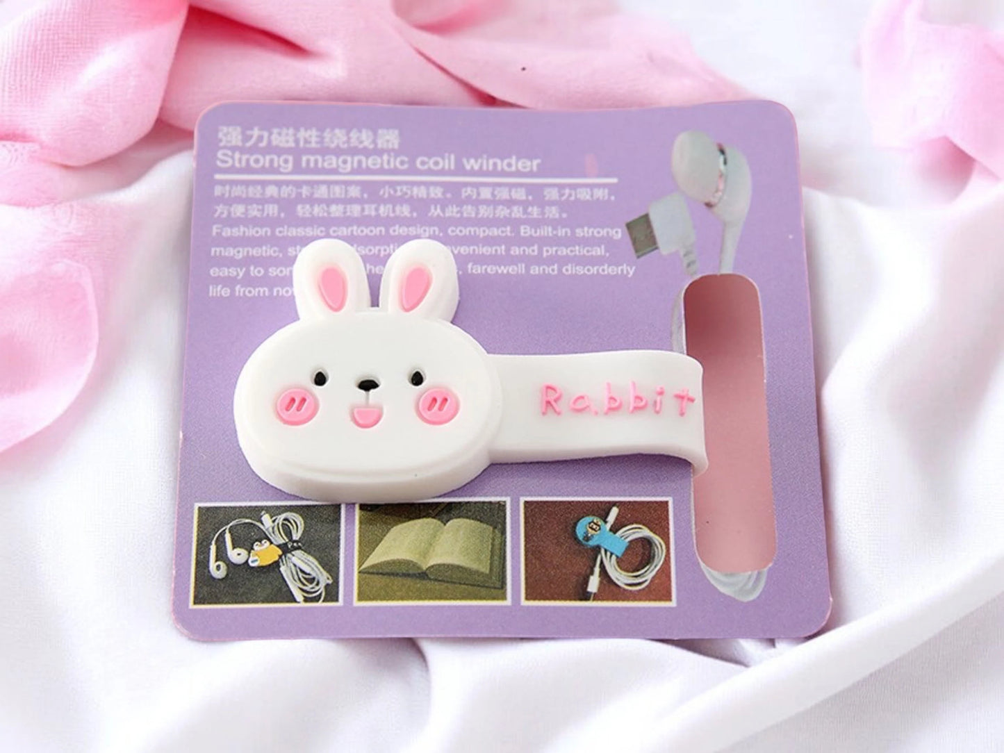 USB Cable or Mobile Charger Protection | Anti-Break Sleeve | Protection Device | Pig | Cute Animals | Silicone