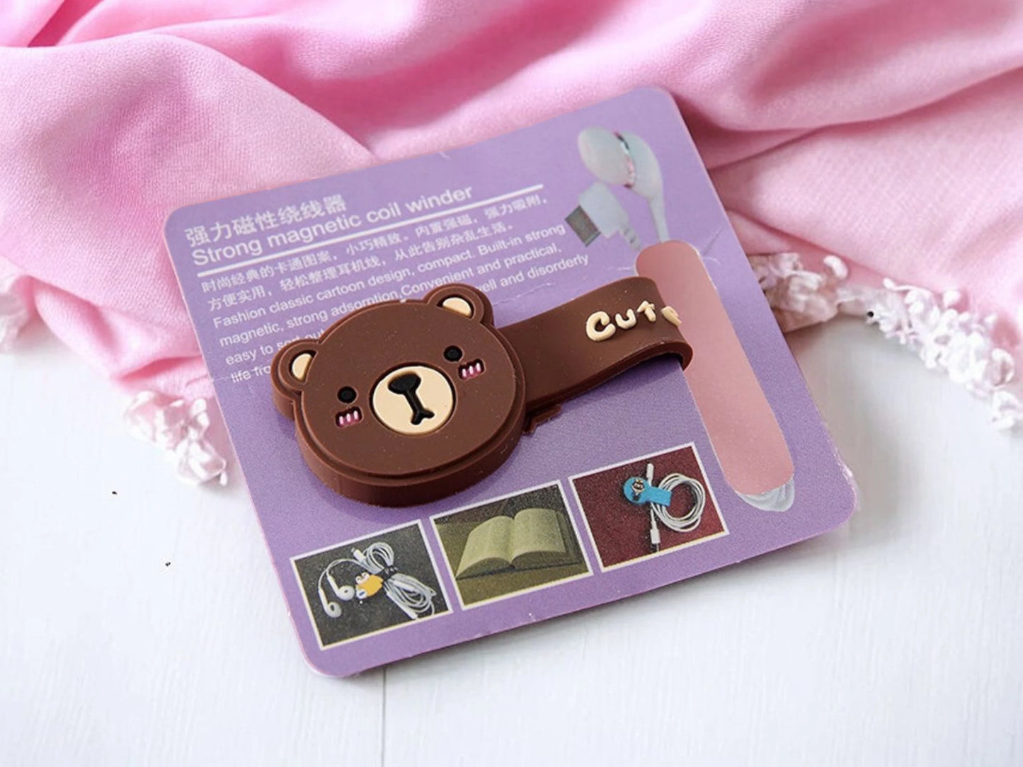 USB Cable or Mobile Charger Protection | Anti-Break Sleeve | Protection Device | Pig | Cute Animals | Silicone