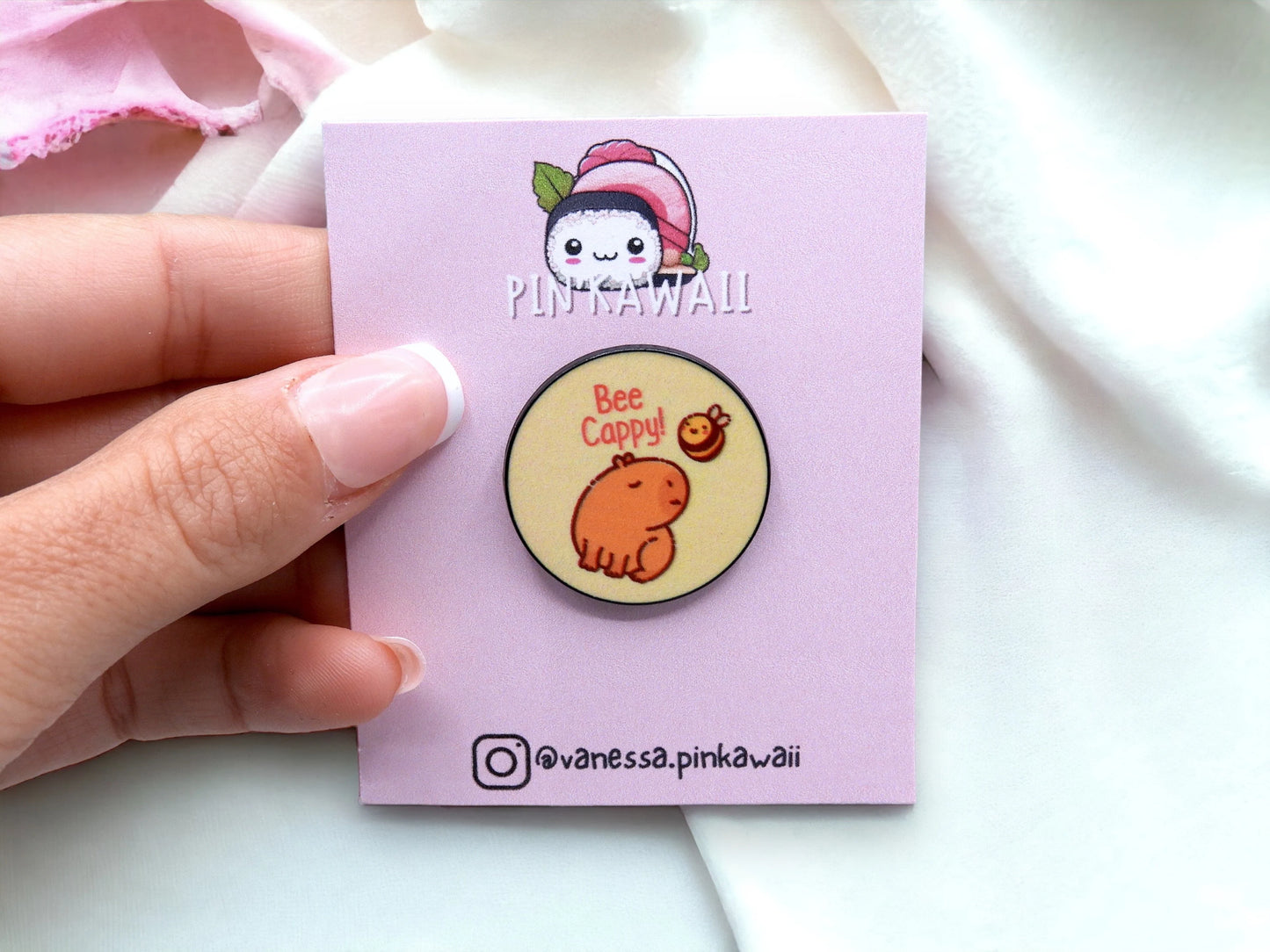 Pin's Broche Email | Bee Cappy | Cappy Abeille | Kawaii | Fun | Humour Mignon