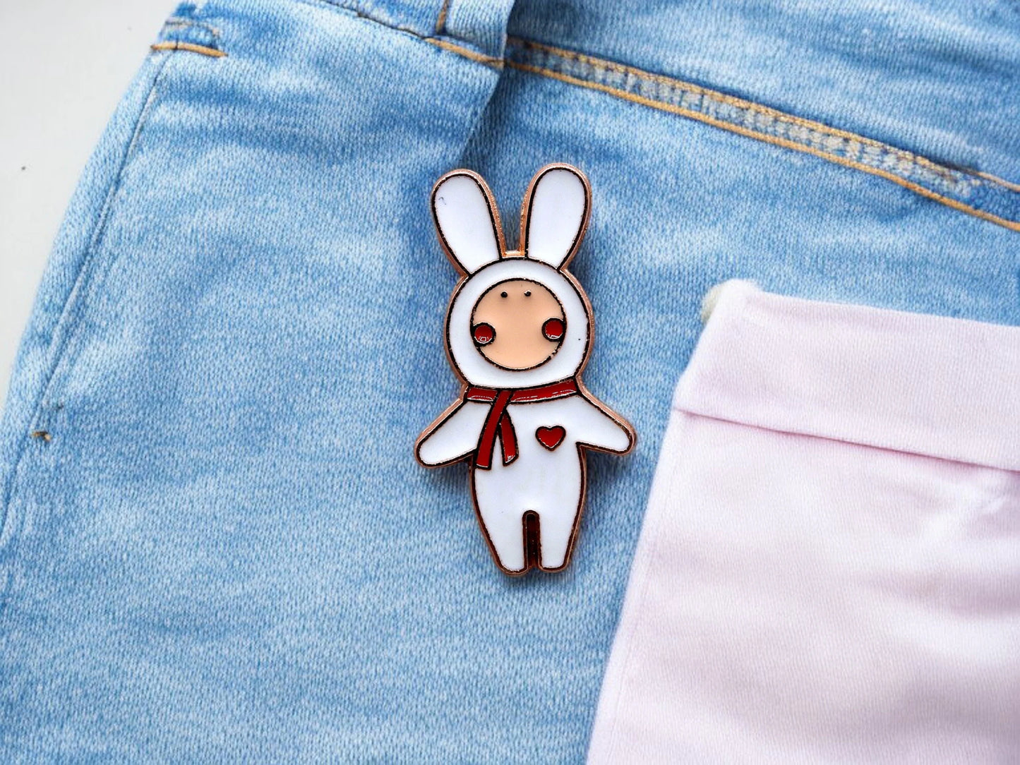 Pin's Broche Email | Bunny | Lapin Bunny | Cute Mignon | Kawaii