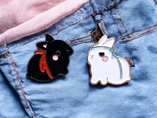 Pin's Broche Email | Lapin Ninja | Judo | Lapin Mignon Ninja | Kawaii | Mignon