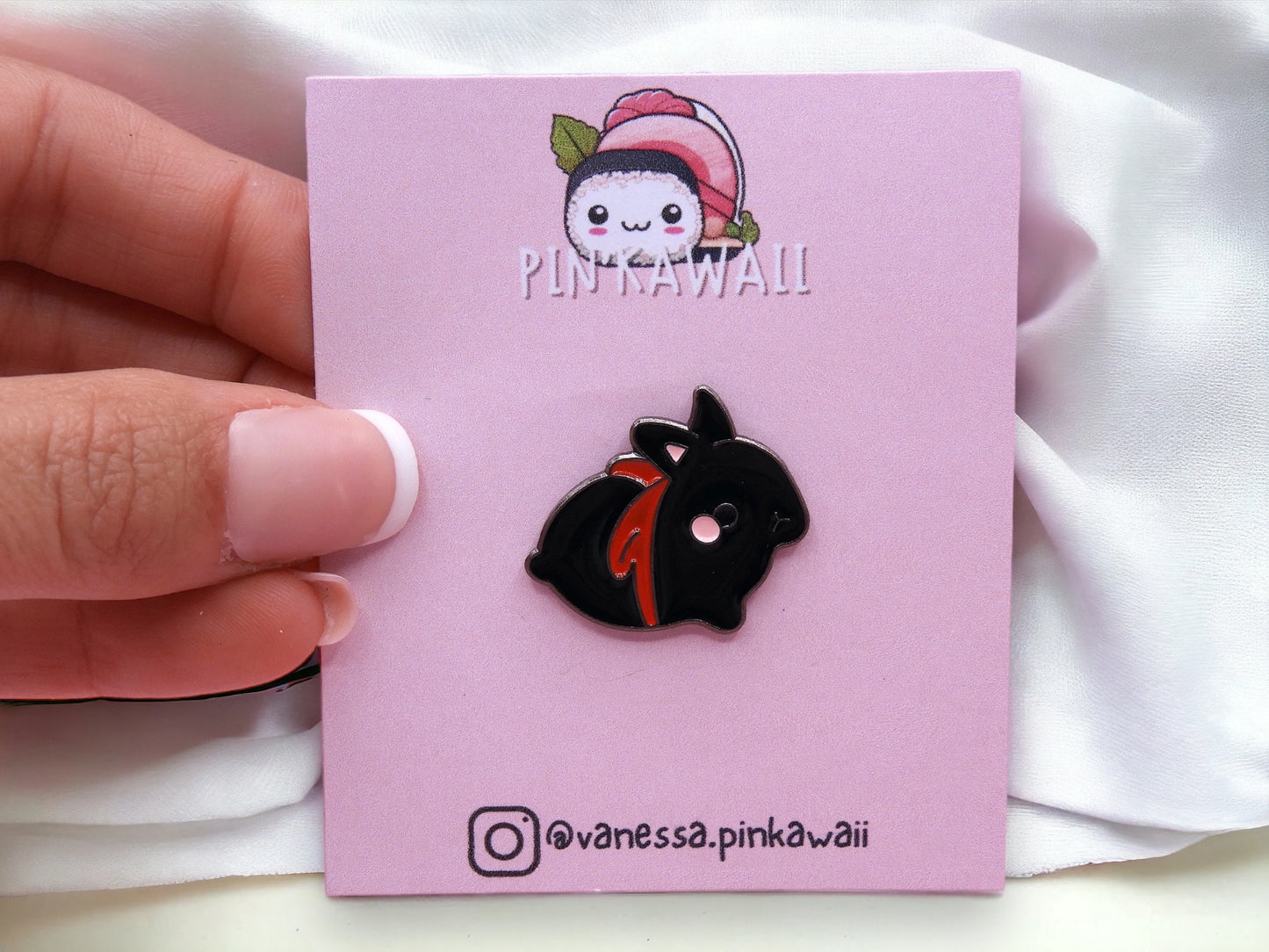 Pin's Broche Email | Lapin Ninja | Judo | Lapin Mignon Ninja | Kawaii | Mignon