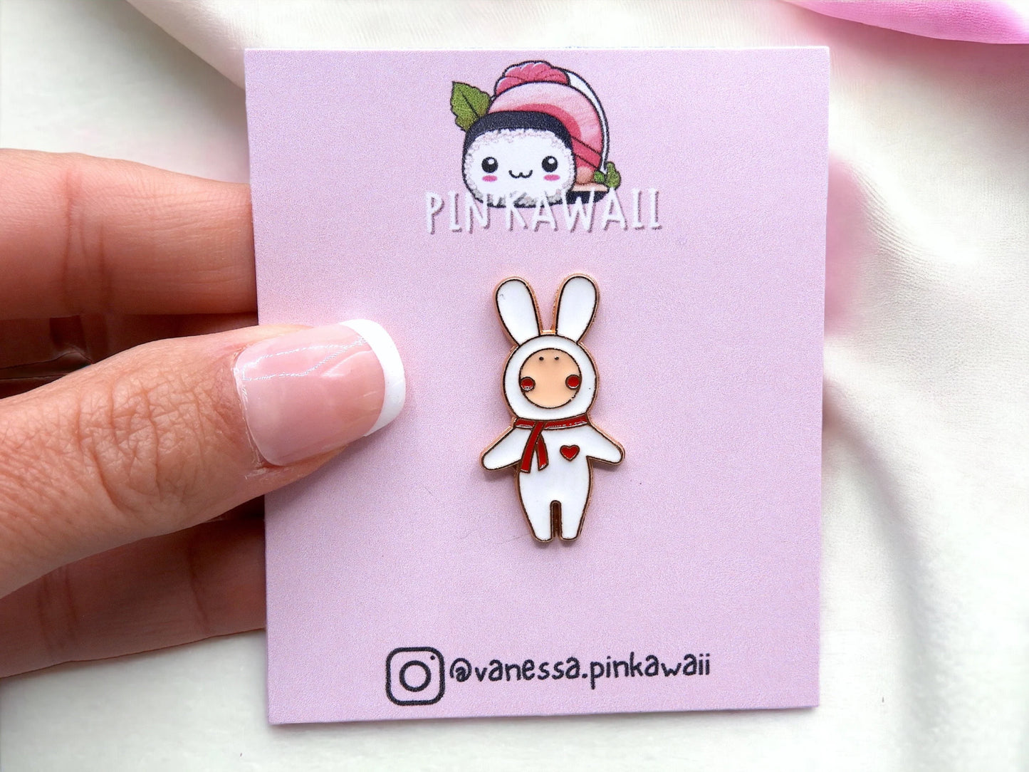 Pin's Broche Email | Bunny | Lapin Bunny | Cute Mignon | Kawaii