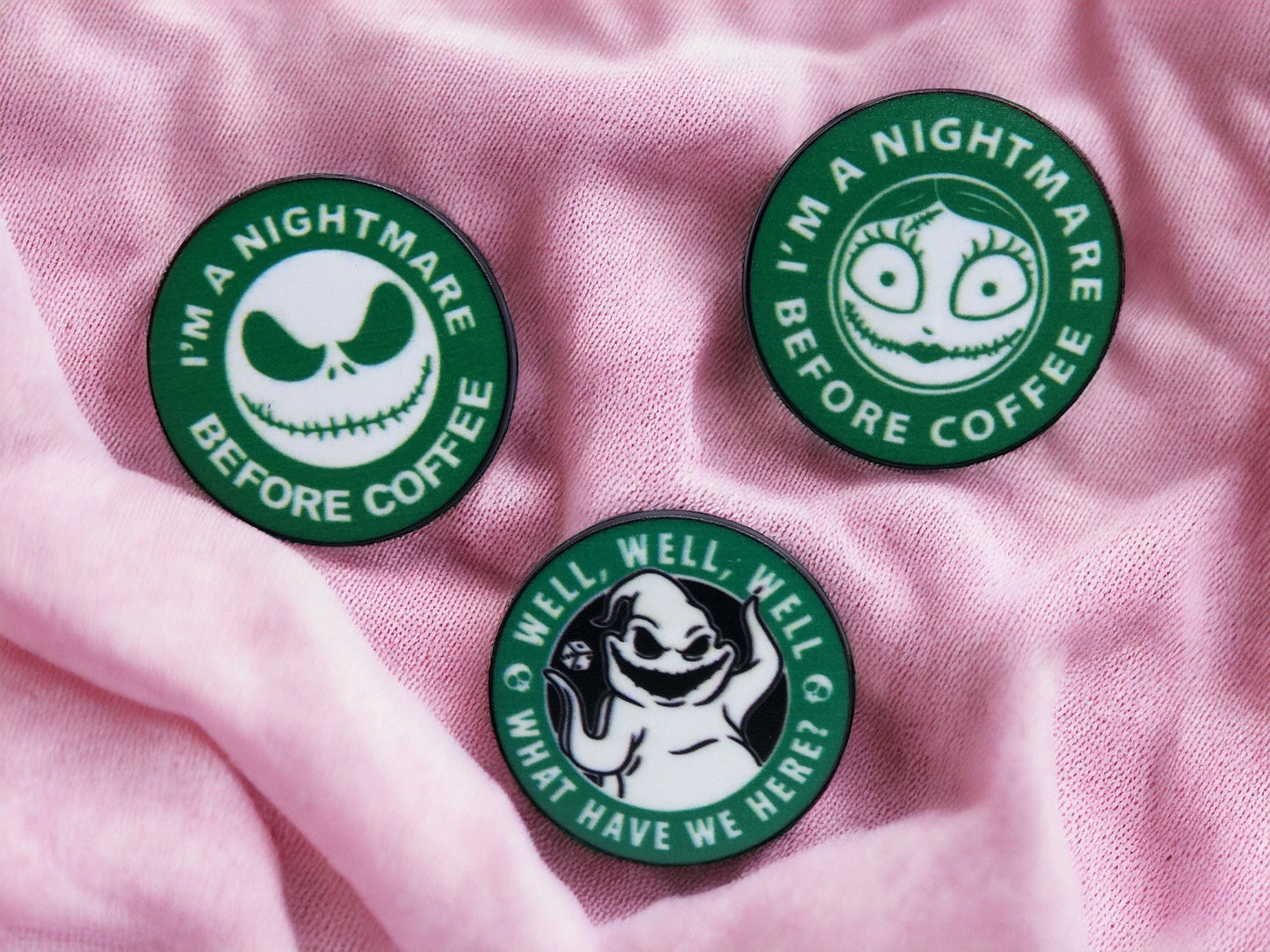 Pin's Broche Email | Horreur Coffee | Starbucks Humour | Film Horreur | Kawaii | Fun