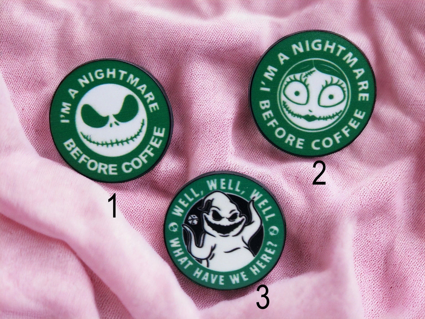 Pin's Broche Email | Horreur Coffee | Starbucks Humour | Film Horreur | Kawaii | Fun