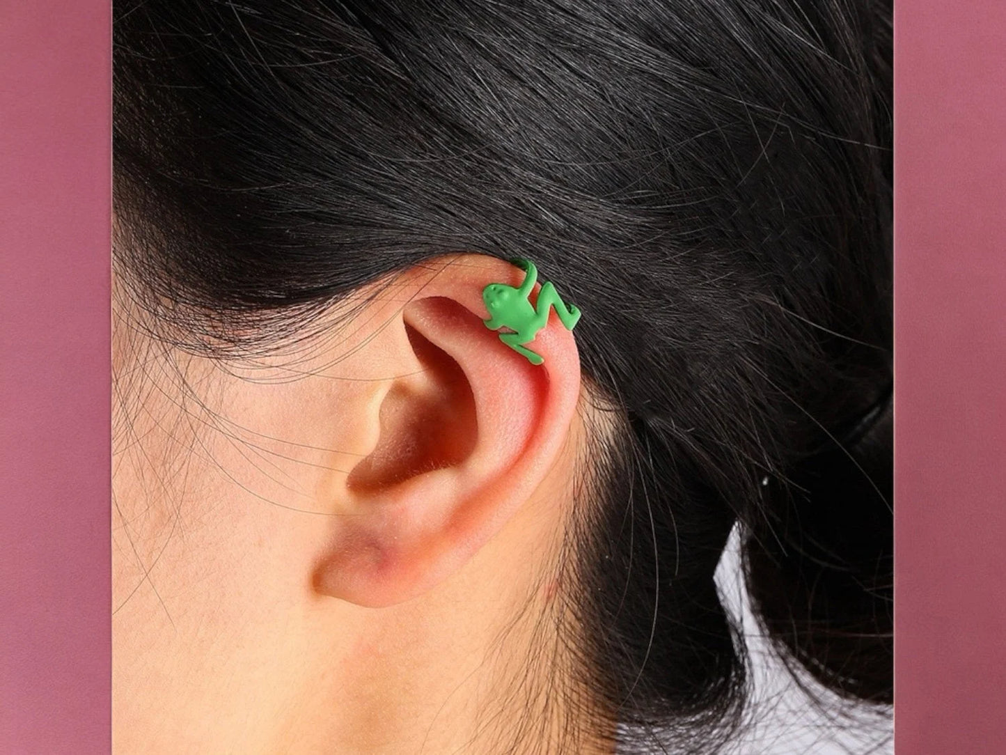 Boucle Oreille Sans Perçage | Grenouille | Bijou Fantaisie | Kawaii | Mignon