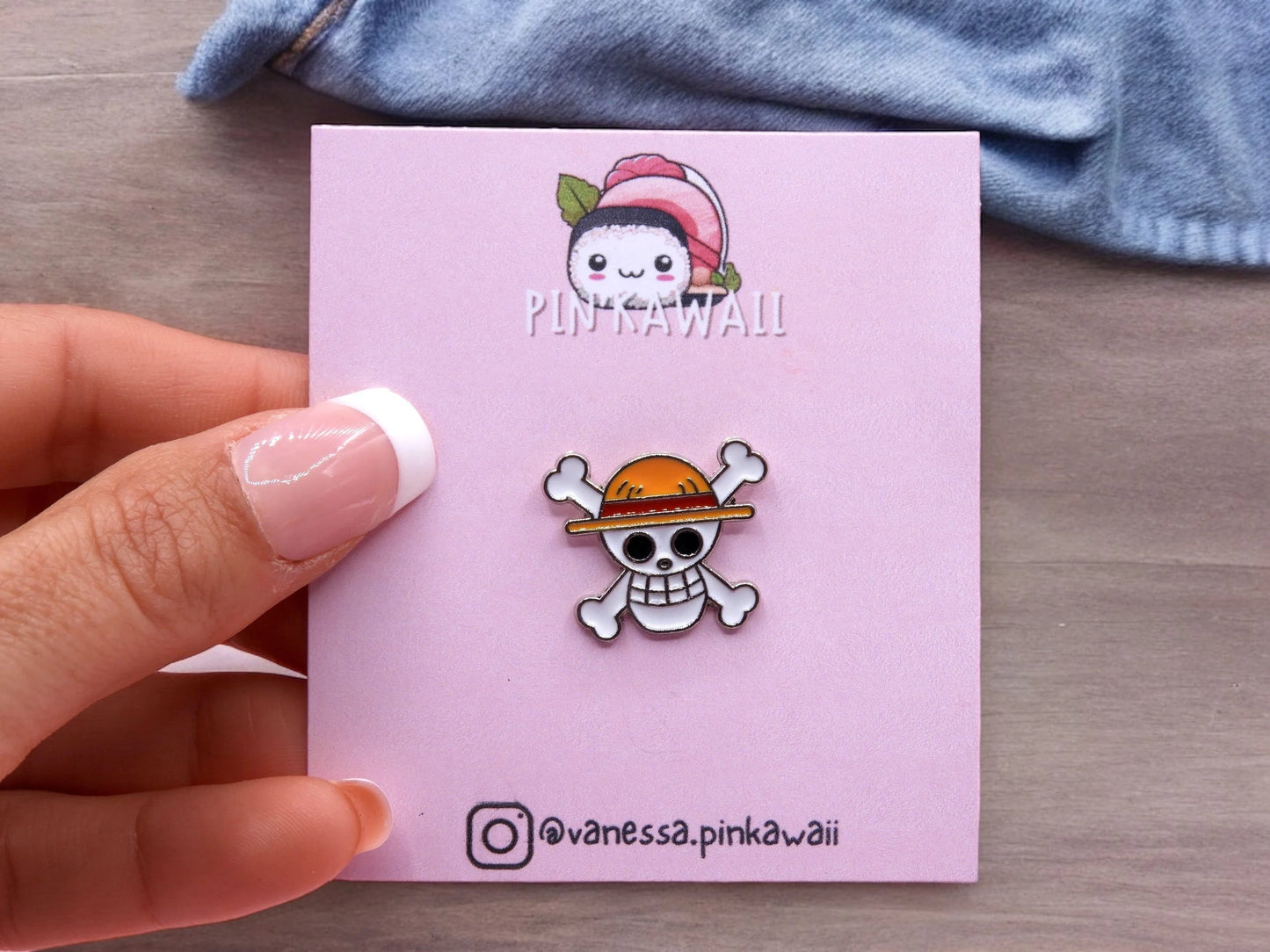 Pin's Broche Email | Squelette Pirate | Kawaii | Mignon