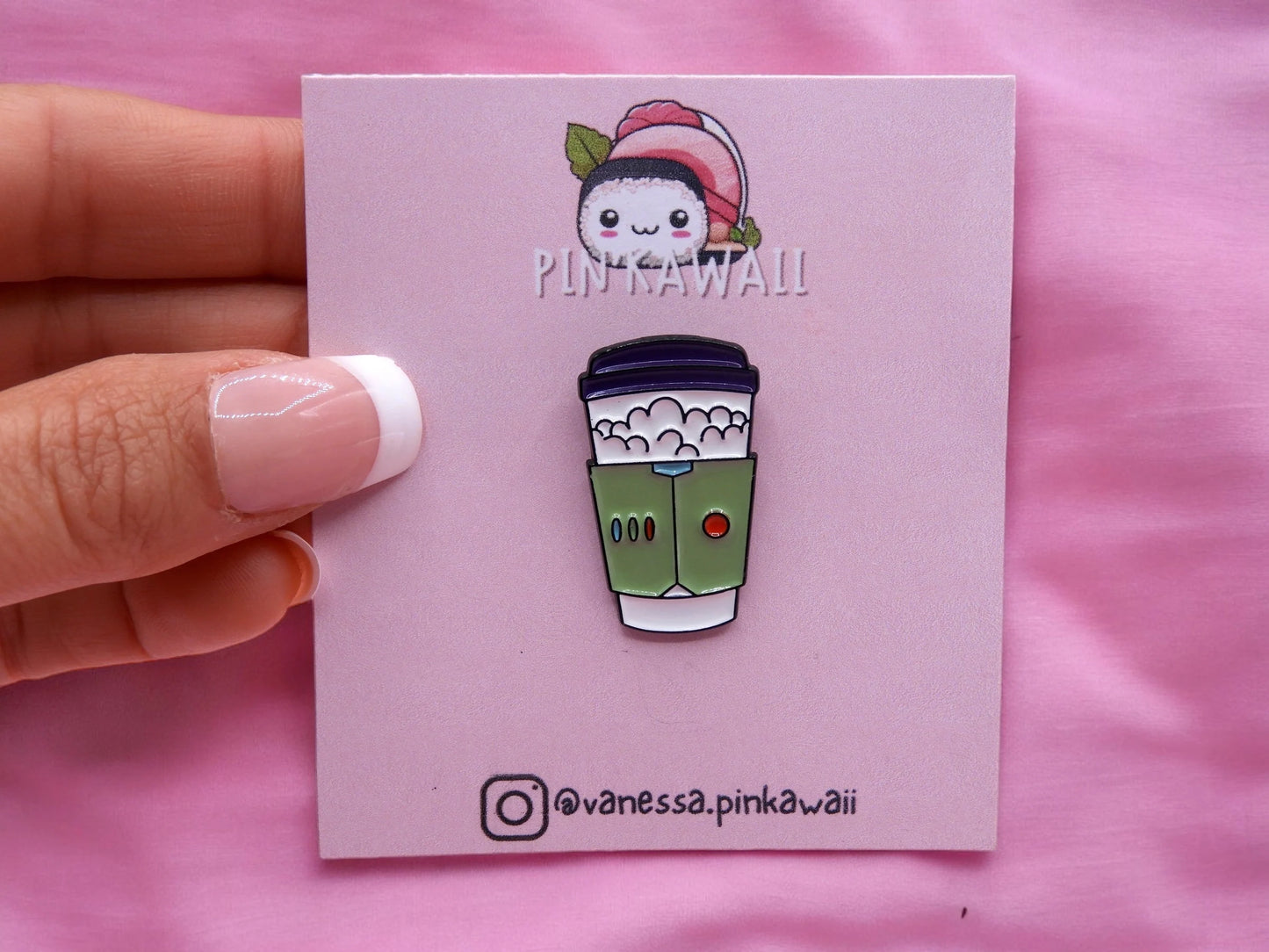 Pin's Broche Email | Thermos de Café | Cowboy Astronaute | Dessin Animé | Mignon |Kawaii | Fun | Humour