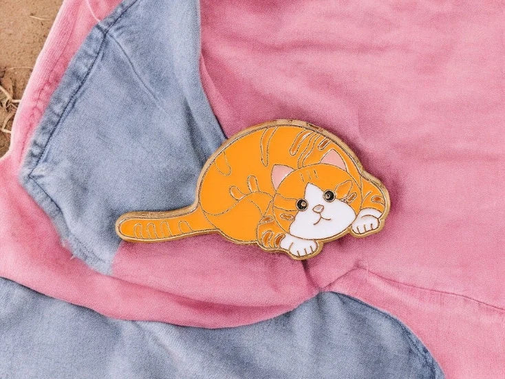 Pin's Broche Email | Chats | Amoureux des Chats | Kawaii | Fun | Humour