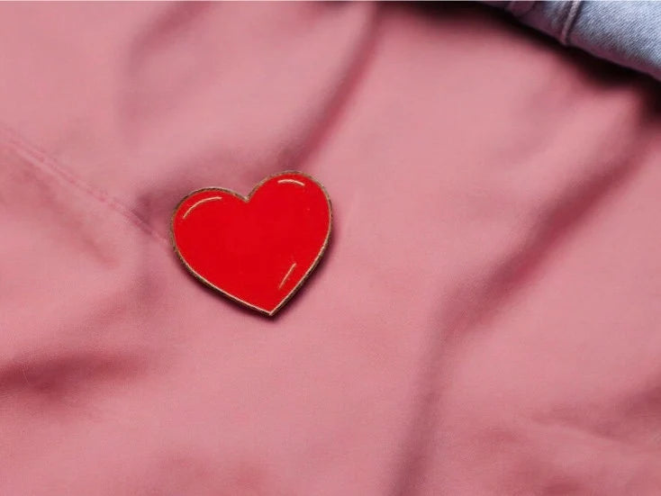 Pin's Broche Email | Coeur Rouge | Kawaii | Amour Fun