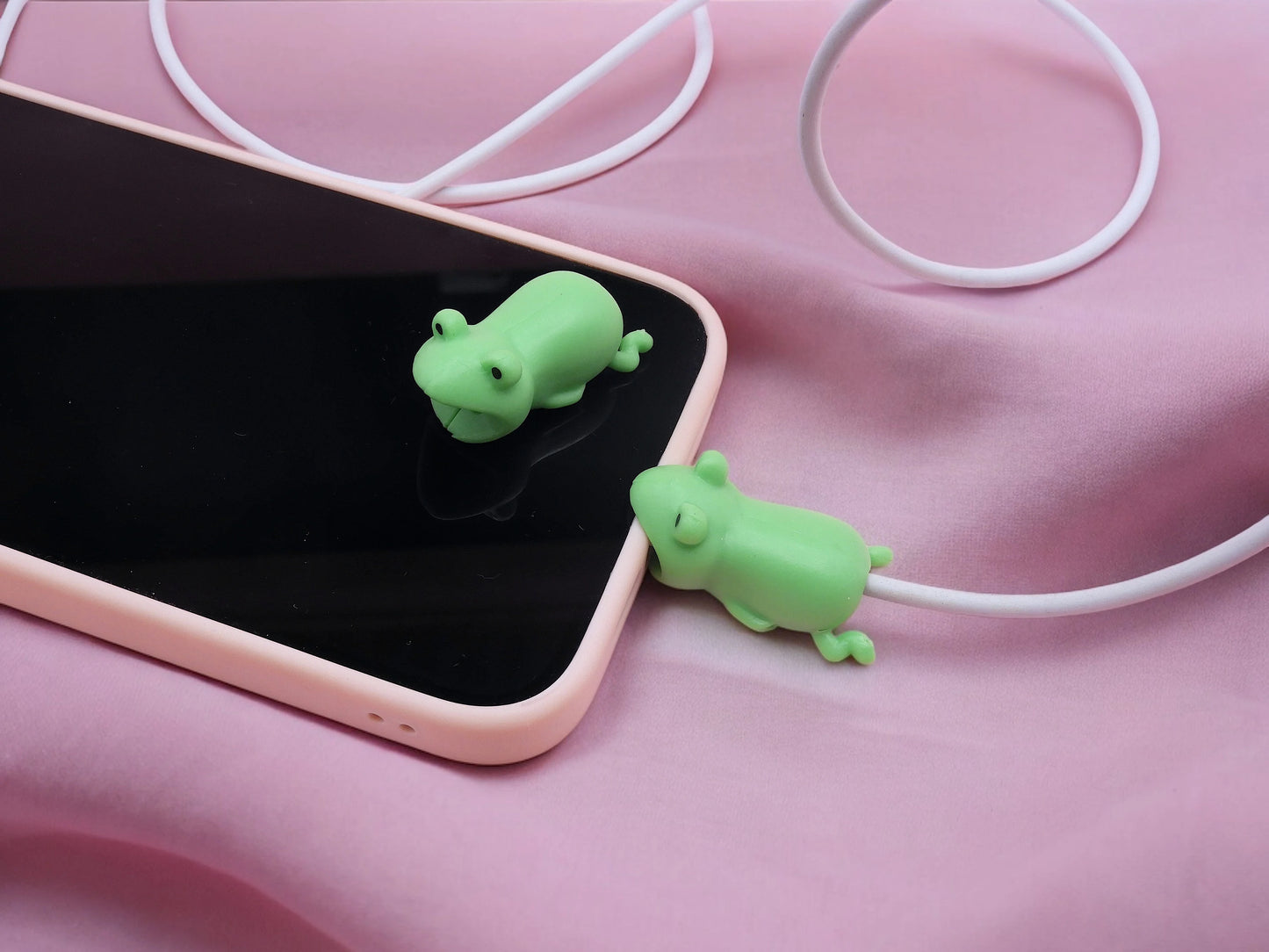 USB Cable or Mobile Charger Protection | Anti-Break Sleeve | Protection Device | Panda | Cute Animals | Silicone